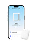 P100 2 In 1 Door And Window And Vibration Sensor With Thread Zigbee And Matter Compatibility For Apple Home Assistant Google Home Alexa SmartThings White app open status with white sensor