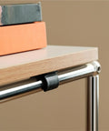 Rock Solid PC Desk With Smooth Gliding Casters And Built Tough Frame For Home Office Setup showcasing a sturdy tabletop and steel frame.