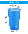 Foldable Water Bottle 200ml Shatterproof, Lightweight Hydration Bottle For Running, Travel And Adventure dimensions