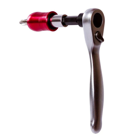 Go-To Bike Repair Tool Kit For Riders Pro Grade Bicycle Multi Tool With Ratchet Wrench 10 Precision Bits Tire Levers Patches Bone Wrench And Portable Storage Bag showing ratchet wrench