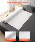 52 Inch Inflatable Toddler Bed Bumper Rail Guard With Safety Flap 2 Pack Non Slip Bed Rail Bumpers on a bed corner