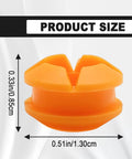 Two Pack Orange Transmission Shift Cable Bushing Repair Kit For Nissan Armada Pathfinder Xterra Titan Frontier QX56 QX80 Equator 2004 Through 2022 Auto Parts OE Replacement 134193; bushing size 0.33in by 0.51in.