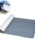 Bulletproof Self Adhesive Rubber Roofing Membrane Roll 39 By 16 Point 4 Feet laid out on a roof for waterproofing.