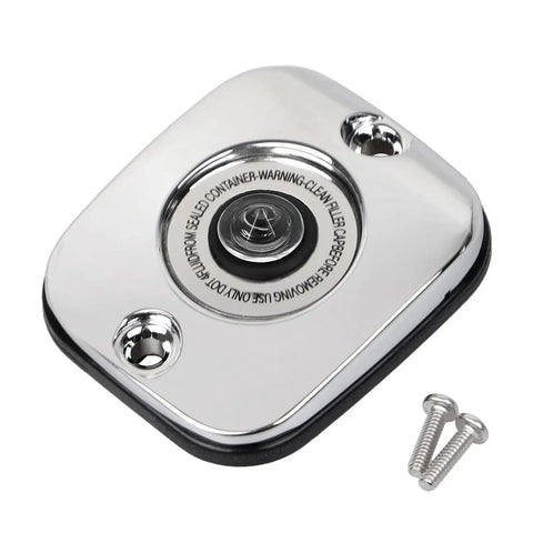 Chrome Front Brake Master Cylinder Cover And Fluid Reservoir Cap For Harley Davidson Dyna Softail Touring 2005 2018
