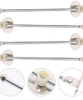 4 Pack Cabinet Door Hinges Flap Stay Dampers Soft Close Lid Supports for Wooden Cupboard Wardrobe Furniture