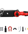 No Nonsense Heavy Duty 2 Inch Shackle Hitch Receiver Built With Grit And Rock Solid Aluminum Rated For 16000 Lbs Towing with D Ring Shackle