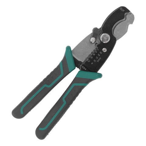 Heavy Duty 8 Inch Wire Stripper And Crimping Tool For Electricians And DIY Tech Pros Pro Grade High Carbon Steel Head
