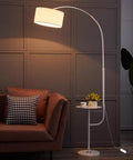 Living room with floor lamp using Full Range Inline Dimmer Switch For Dimmable LEDs And Incandescents, No Fuss Rotary Lamp Dimmer