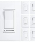 Six Pack Dimmer Switches For LED Lights Single Pole Or 3 Way Slide Dimmer 150W Dimmable LED CFL And 600W Incandescent Wall Plate
