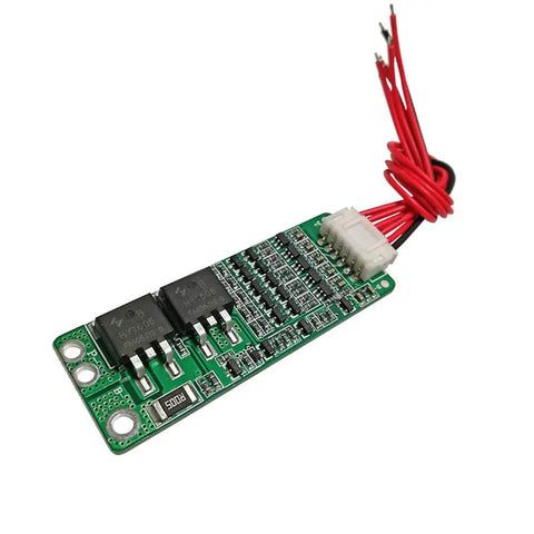 Top Shelf 5S 18650 Battery Charge And Discharge BMS Protection Board With Dead Nuts Accurate Tracking Heavy Duty 18V 21V 15A Circuit, green circuit board with connectors