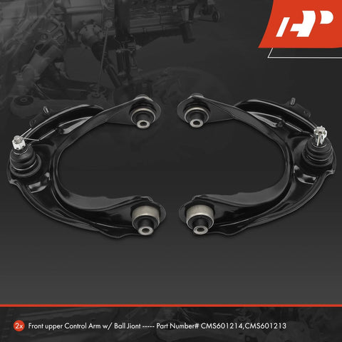 Front Upper Control Arm Pair With Ball Joint And Bushing For Acura TL 2004 2005 2006 2007 2008 Left And Right Direct Fit Replacement Upgrade For Smoother Ride And Quieter Clunk Free Steering