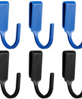 Heavy Duty Tool Belt Clips Six Pack for Securely Holding Your Hammer Drill Power Tools, featuring blue and black clips.