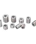 Thread Repair Kit M8x1.25 With 33 Stainless Steel Self Tapping Inserts For Wood Plywood And Fiberboard Furniture Repair DIY Ready Easy Install Durable Corrosion Resistant Pro Grade, assorted inserts