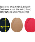 Black, khaki, and red 5 Pairs Self Adhesive Shoe Sole Anti Slip Grips Rubber Pads For Boots And Sneakers No Slip Bottom