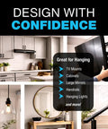 SnapToggle BA Toggle Anchor For 3/8 To 3-5/8 Inch Hollow Walls features with various hanging applications in home design