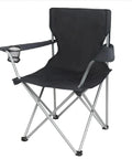 Quad Folding Camping Chair With Cup Holder Portable Beach Ready And Lawn Seat For Outdoor Sports Easy Setup Sturdy 225 Lb Capacity