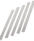 Replacement 8 Inch Floor Razor Scraper Blades 5 Pack for Heavy Duty Garage Flooring Removal and Demolition Razors on white background