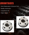 Pro Grade VVT Cam Sprocket And Timing Phaser Kit For 2011-2017 Nissan Juke detailed view of cam sprocket construction and gear design.
