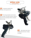 Pro Dual Component Polyurethane Spray Machine Foam Proportioner Professional Grade Sprayer Kit showing high-pressure spray gun with durable components.