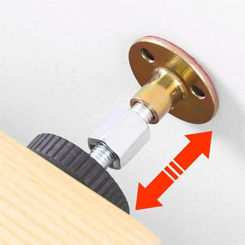 Adjustable Furniture Feet Set 12 Pack Self Adhesive Bed Frame Stabilizers For Wobble Free Anti Shake And Anti Loosening Loft Bed Levelers