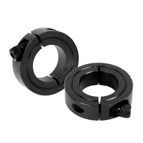 5/8 Inch Bore Single Split Shaft Collar with Set Screw, 1-5/16 Inch Outer Diameter, 7/16 Inch Width, Carbon Steel, 4 Piece Pack
