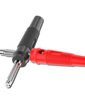 High Current 4mm Banana Plugs Stackable 32A Screw Type Solderless Connectors Copper With PVC Insulation, red and black plugs