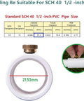 Standard SCH 40 1/2 Inch PVC pipe size guide and coupling with nozzle from 1/2 Inch PVC Mist Nozzle Kit For Patio Cooling
