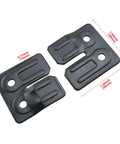 Hella Rust Resistant Black Table Leaf Levelers Pair Heavy Duty Dining Bench Connector Hardware Built Tough Extension Bracket, 38x18mm, iron.