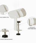 Carbon Steel Power Strip Mount Wall And Desk Bracket For Surge Protectors with secure clamp and open-frame design.