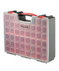 Heavy Duty 8 Bin Hardware Organizer With Removable Bins Portable Tool Box For Nuts Bolts Screws Nails And Small Parts Clear Locking Lid