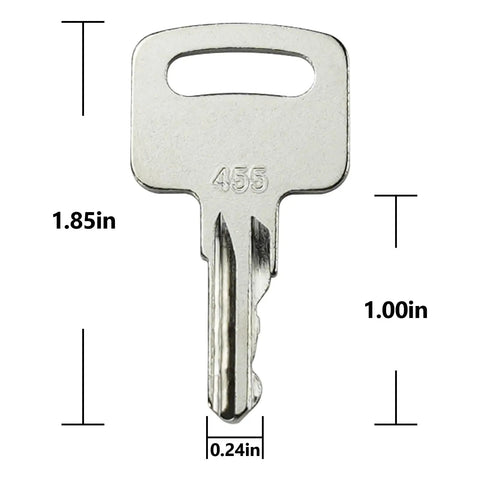 Workhorse Heavy Duty Ignition Keys For Forklifts And Scissor Lifts No Drama Replacement Gear Compatible With Genie And Skyjack Rig Quick Swap Silver Finish 455 104466 6 Pack Set
