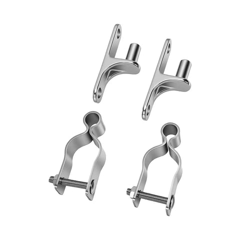 Beefy Heavy Duty Gate Hinges One Three Eighth Inch Stainless Steel Wall Mount Two Pack For Chain Link Fences And Wood Gates With Bolts