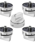 Replacement Knobs For LG Gas Range Models LRG3060ST, LDG3016ST, And LRG3193ST, Fix Worn Marks And Damage, Model AEZ73453509