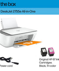 DeskJet 2755e Wireless Color Inkjet Printer With Scan Copy Easy Setup Mobile Printing Great For Home Use 1200 DPI