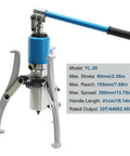 Badass Heavy Duty 20 Ton Hydraulic Gear Puller With Case Removes Seized Bearings Gears Pulleys Off Cars Trucks Using Forged Alloy Steel Strength Plus Versatile Two Or Three Jaw Options That Spin 360 Degrees Helping Mechanics Fix All Tough Jobs, 20T, 3-jaw