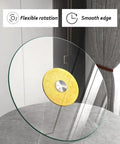 Tempered Glass Lazy Susan Turntable With Stainless Steel Bearings And Smooth Ball Bearing Spin Heavy Duty Rotating Tray 100cm