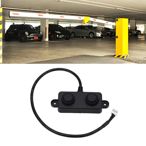 Ultrasonic Distance Sensor 3.3V-5V With ABS Housing for high range detection, suitable for industrial automation, shown with cable.