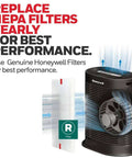 Two Pack HEPA Air Purifier Replacement Filter R For Your Home Use Works With HPA 100 200 300 And 5000 Series Captures 99.97 Percent