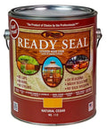 Top Shelf Eight Pack One Gallon Natural Cedar Wood Stain And Sealer Combo For Decks Fences Rock Solid Oil Blend Formula in a one gallon can.