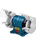 Heavy Lifter Dual Wheel Bench Grinder With Rock Solid Stability For Deburring Sharpening Steel And Aluminum Shop Grade Vertical Tool With 600 Watt Motor
