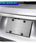 Bulletproof Heavy Duty Stainless Steel License Plate Screws Anti Theft Security Bolts With Hex Pattern Tough Rustproof Front Rear Car Tag Fastener Mounting Kit No Sweat securing a steel license plate on a vehicle.
