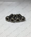 Badass Titanium GR2 Torx Socket Short Cap Head Screws M3 M4 ISO14580 4 pieces with star-shaped heads and rugged design