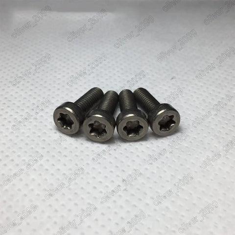Badass Titanium GR2 Torx Socket Short Cap Head Screws M3 M4 ISO14580 4 pieces with star-shaped heads and rugged design