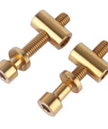 Road Ready Titanium Bolt Nut Washer Set For Cycling Thomson Seatpost Gold 2 Pieces M5x30mm Hardware