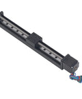 Rock Solid High Precision Linear Rail Guide Slide Actuator Featuring A Dead Smooth 200Mm Stroke And Dependable T6x4 Screw Drive For Custom Cnc Sliding Tables Alongside Multi Axis Gantry Builds with black finish and steel carriage.