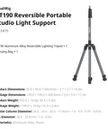 Adjustable Light Stand For Photography And Video Gear Up To 8.8 Lb Support 74.8 Inch Tall Studio Tripod For Softboxes Ring Lights