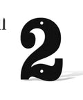 3 Inch Black Metal House Numbers And Letters With Nail Kit For Garden Door Mailbox Decor Easy To Install Modern Address Numbers