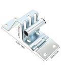 Heavy Duty Garage Door Hinges With Thickened Metal Construction And Double Bearing Pivot Industrial Gate Corner Hinge In Silver For Warehouse And Factory Use Low Maintenance And Durable Door Hardware, 13.8cm