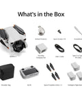 Mini 3 Fly More Combo With RC, Dope 4K Drone Camera For Adults, 3 Batteries, shown with accessories in box