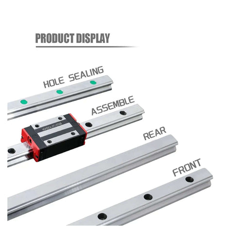 High Quality Linear Guide Rail Kit With 4 Pcs HGR30 200 To 500mm For Pro CNC Smooth Zero Friction Easy Install Sealed Units on aluminum rails